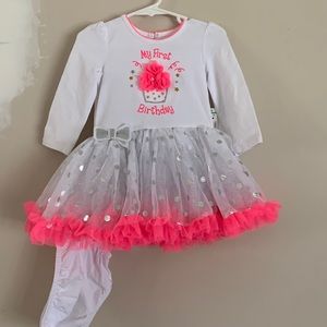 First year baby birthday dress